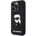 Etui Karl Lagerfeld Rubber Ikonik 3D na iPhone 14 Pro - czarne