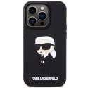 Etui Karl Lagerfeld Rubber Ikonik 3D na iPhone 14 Pro - czarne