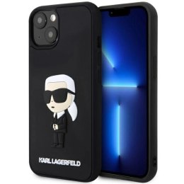 Etui Karl Lagerfeld Rubber Ikonik 3D na iPhone 14 - czarne