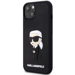 Etui Karl Lagerfeld Rubber Ikonik 3D na iPhone 14 - czarne