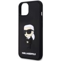 Etui Karl Lagerfeld Rubber Ikonik 3D na iPhone 14 - czarne