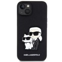 Etui Karl Lagerfeld Saffiano Karl&Choupette na iPhone 14 Plus - czarne