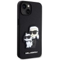 Etui Karl Lagerfeld Saffiano Karl&Choupette na iPhone 14 Plus - czarne