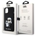 Etui Karl Lagerfeld Saffiano Karl&Choupette na iPhone 14 Plus - czarne