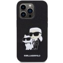 Etui Karl Lagerfeld Saffiano Karl&Choupette na iPhone 14 Pro - czarne