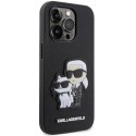 Etui Karl Lagerfeld Saffiano Karl&Choupette na iPhone 14 Pro - czarne