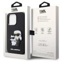 Etui Karl Lagerfeld Saffiano Karl&Choupette na iPhone 14 Pro - czarne