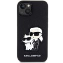 Etui Karl Lagerfeld Saffiano Karl&Choupette na iPhone 14 - czarne