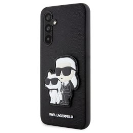 Etui Karl Lagerfeld Saffiano Karl&Choupette na Samsung Galaxy A34 5G - czarne