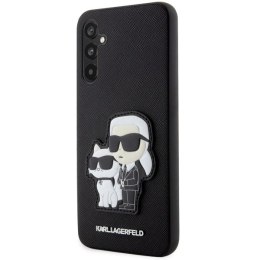 Etui Karl Lagerfeld Saffiano Karl&Choupette na Samsung Galaxy A54 5G - czarne