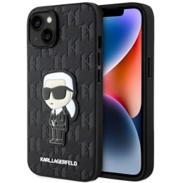 Etui Karl Lagerfeld Saffiano Monogram Ikonik na iPhone 14 - czarny