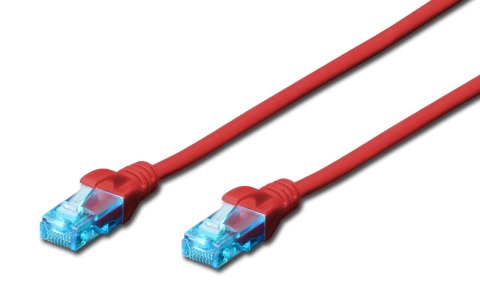 Digitus Patchcord DIGITUS UTP kat. 5e 1,5m PVC czerwony