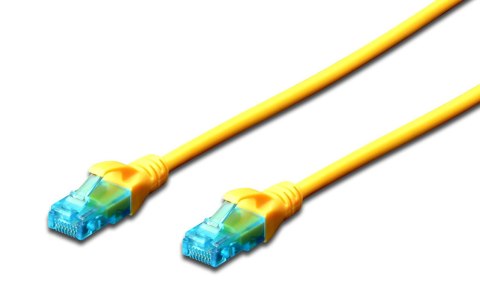 Digitus Patchcord DIGITUS UTP kat. 5e 1,5m PVC żółty