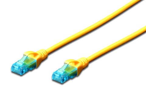 Digitus Patchcord DIGITUS UTP kat. 5e 15m PVC żółty