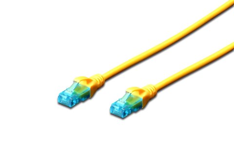 Digitus Patchcord DIGITUS UTP kat. 5e 2m PVC żółty