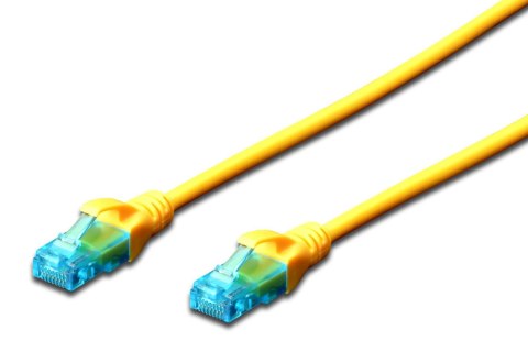 Digitus Patchcord DIGITUS UTP kat. 5e 5m PVC żółty