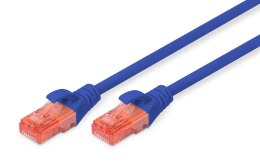 Digitus Patchcord DIGITUS UTP kat. 6 0,5m PVC niebieski