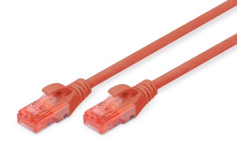 Digitus Patchcord DIGITUS UTP kat. 6 3m PVC czerwony