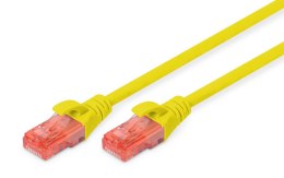 Digitus Patchcord DIGITUS UTP kat. 6 3m PVC żółty