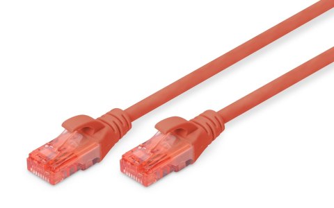 Digitus Patchcord DIGITUS UTP kat. 6 5m PVC czerwony