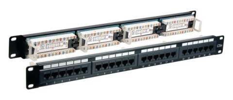 EFB-Elektronik Patch panel EFB-Elektronik 37584.1, 24 porty RJ45 Cat5e UTP, 1U, czarny