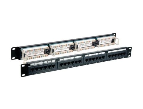 EFB-Elektronik Patch panel EFB-Elektronik 37585.1, 24 porty RJ45 Cat6 UTP, 1U, czarny