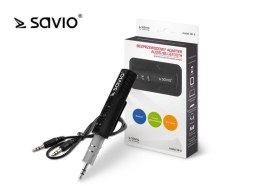 SAVIO Adapter bezprzewodowy audio/bluetooth Savio TR-11/B, czarny