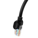 Kabel Ethernet Baseus High Speed Cat 5 RJ-45 1000Mb/s 1.5m okrągły - czarny