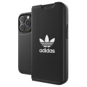 Etui Adidas OR Booklet Case BASIC na iPhone 14 Pro - czarno-białe