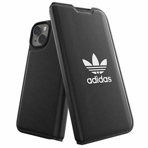 Etui Adidas OR Booklet Case BASIC na iPhone 14 - czarno-białe