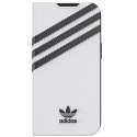 Etui Adidas OR Booklet Case PU na iPhone 13 - biało-czarne