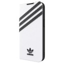 Etui Adidas OR Booklet Case PU na iPhone 13 - biało-czarne