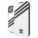 Etui Adidas OR Booklet Case PU na iPhone 13 - biało-czarne