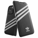 Etui Adidas OR Booklet Case PU na iPhone 14 Pro - czarno-białe