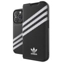 Etui Adidas OR Booklet Case PU na iPhone 14 Pro - czarno-białe