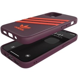 Etui Adidas OR Moulded Case PU na iPhone 12 / iPhone 12 Pro - bordowo-pomarańczowe