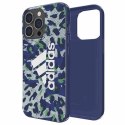 Etui Adidas OR SnapCase Leopard na iPhone 13 / iPhone 13 Pro - niebieskie