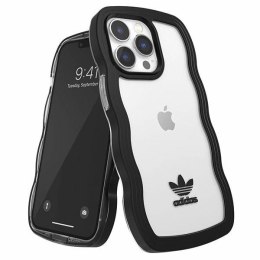 Etui Adidas OR Wavy Case na iPhone 13 Pro / iPhone 13 - czarno-przezroczyste