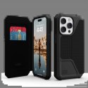 Etui UAG Metropolis do iPhone 14 Pro z klapką - czarny kevlar