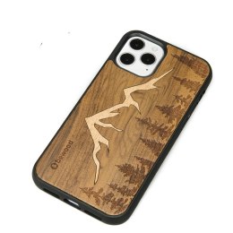 Etui Bewood Góry Imbuia drewniane na iPhone 12 / 12 Pro - jasnobrązowe