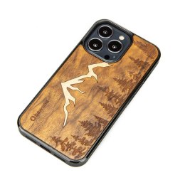 Etui Bewood Góry Imbuia drewniane na iPhone 13 Pro - jasnobrązowe