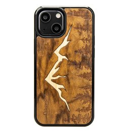 Etui Bewood Góry Imbuia drewniane na iPhone 13 mini - jasnobrązowe