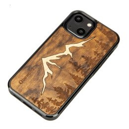 Etui Bewood Góry Imbuia drewniane na iPhone 13 mini - jasnobrązowe