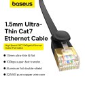 Baseus szybki kabel sieciowy RJ45 cat. 7 10Gbps 2m płaski czarny