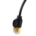 Baseus szybki kabel sieciowy RJ45 cat. 7 10Gbps 5m cienki czarny