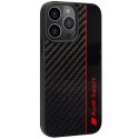 Etui Audi Carbon Fiber Stripe na iPhone 13 Pro / 13 - czarne