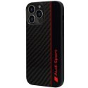 Etui Audi Carbon Fiber Stripe na iPhone 13 Pro / 13 - czarne