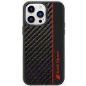 Etui Audi Carbon Fiber Stripe na iPhone 14 Pro - czarne