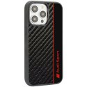 Etui Audi Carbon Fiber Stripe na iPhone 14 Pro - czarne