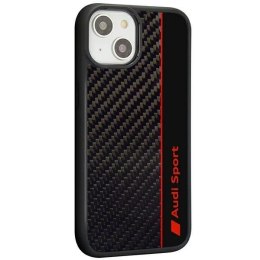 Etui Audi Carbon Fiber Stripe na iPhone 14 - czarne